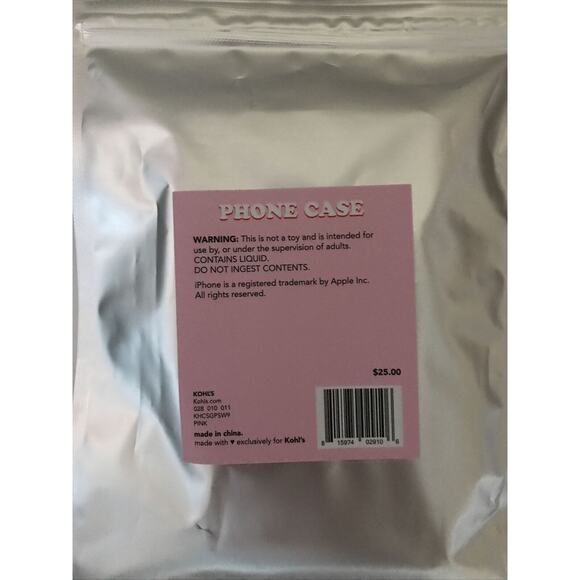 Clear Glittery Liquid Cherries 100% Sweet iPhone Case iPhone 6, 7, 8, 9, 10, 11 - Picture 4 of 4